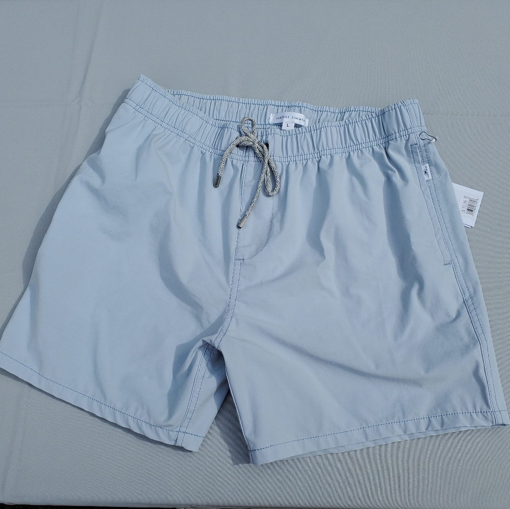 Light Blue Men's Swim Shorts